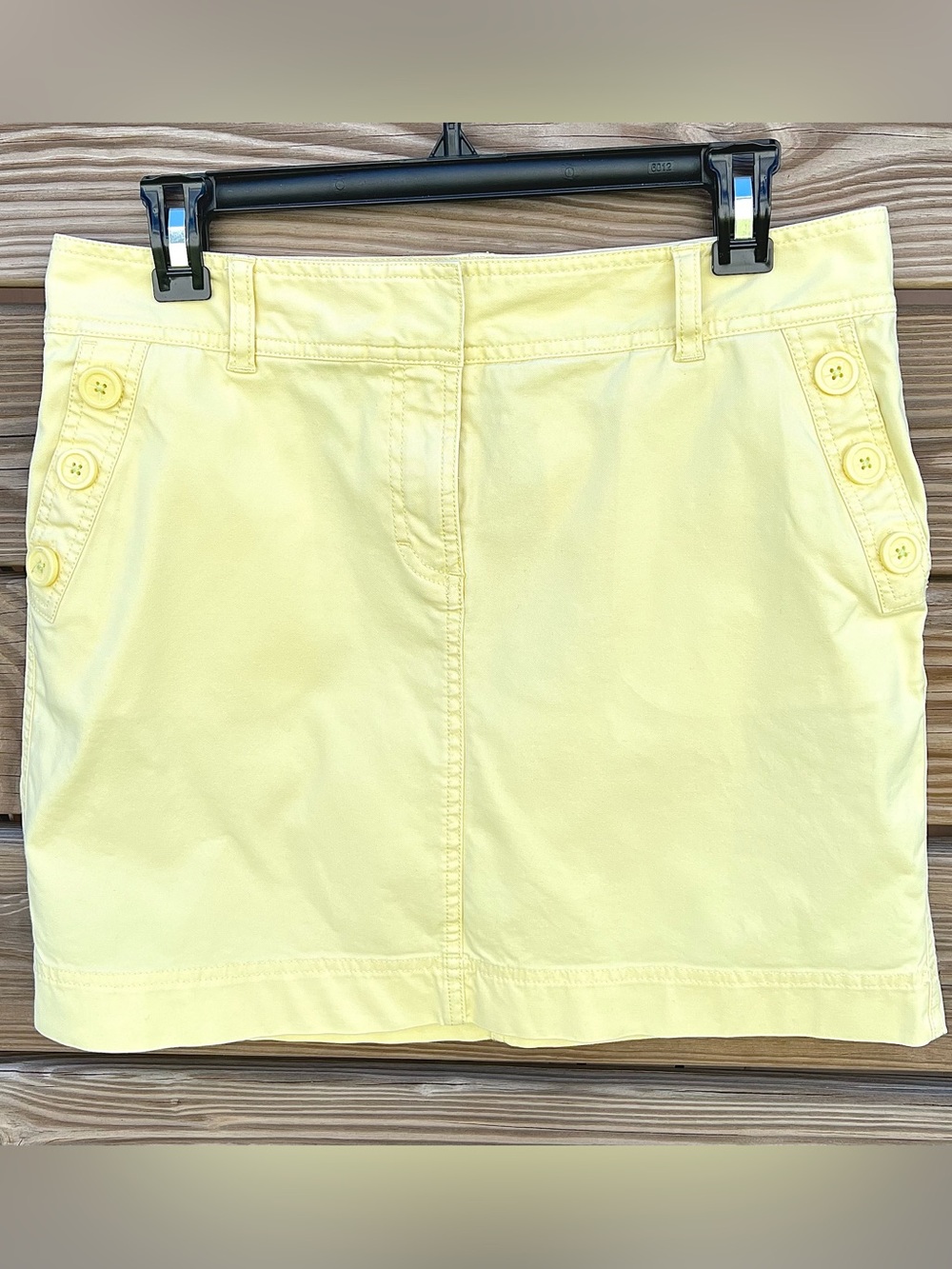 Vineyard Vines Sailors Twill Skirt Cotton Lemon Drop Yellow Size 8 Women’s